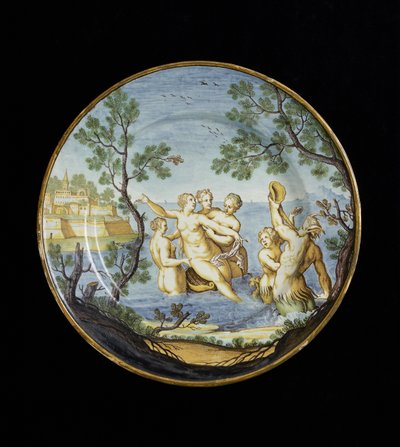 Bord met Amphitrite en Nimfen door Ferdinando Maria Campani